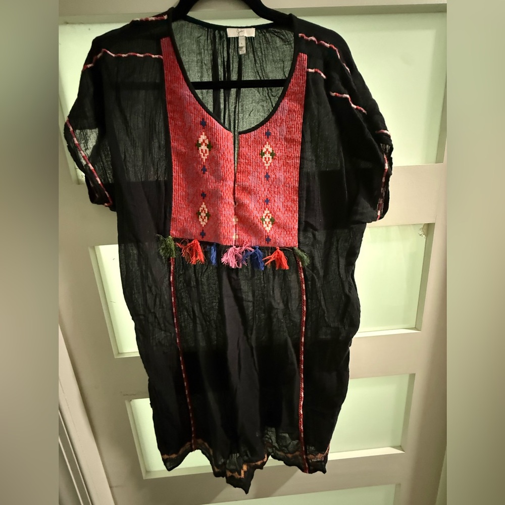 Joie Navy and Red Swim Coverup